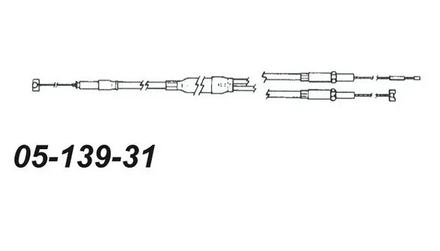 Gasswire Ski-Doo Enkel Inj. 414380700 