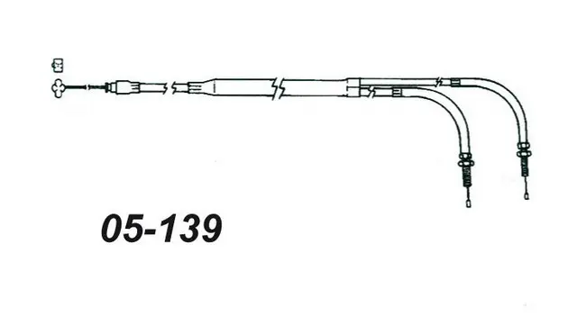 Gasswire Dobbel VM26-34 Passer: Mikuni VM 26-34 