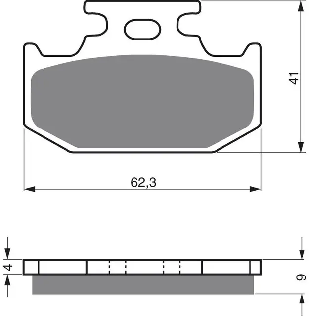 Goldfren Bremseklosser - Kawa/Suz/Yamaha KX, KDX, KLX, RM, TS, DR, XT, FZR, WR+ 