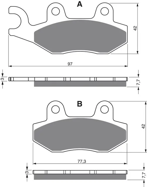 Goldfren Bremseklosser - Kawa/Yamaha+ Klosser front 