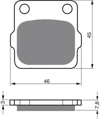 Goldfren Bremseklosser - Honda/Kawa/Suz+ Off Road - Klosser bak