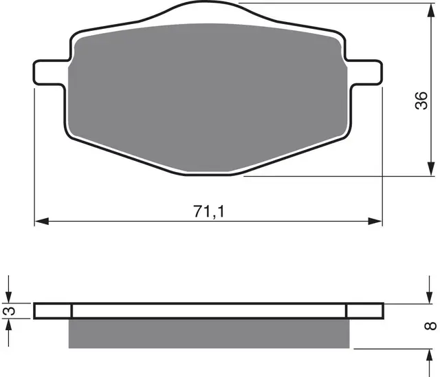 Goldfren Bremseklosser - Beta/Yamaha+ Klosser front 
