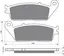 Goldfren Bremseklosser - Buell/Honda+ Klosser front