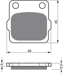 Goldfren Bremseklosser - Honda/Suz/Yama CR, CRM, RM, LT TM, YZ, YZM