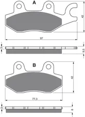 Goldfren Bremseklosser - Honda/Kawasaki+ Kvalitetsklosser for de fleste forhold