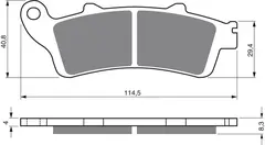 Goldfren Bremseklosser - Honda/Victory Klosser bak