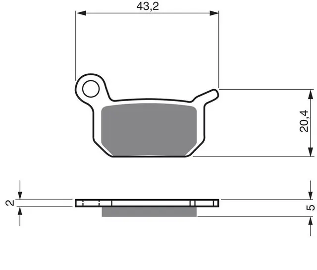 Goldfren Bremseklosser - Husqvarna/KTM+ CR/SM50,SX50/65, LEM, Polini+ 