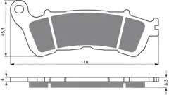 Goldfren Bremseklosser - Honda/Suzuki Kvalitetsklosser for de fleste forhold