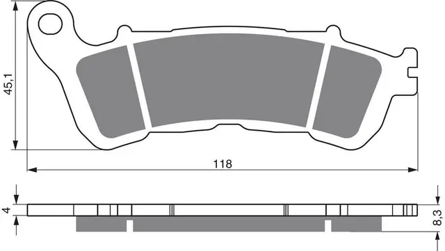 Goldfren Bremseklosser - Honda/Suzuki Kvalitetsklosser for de fleste forhold 