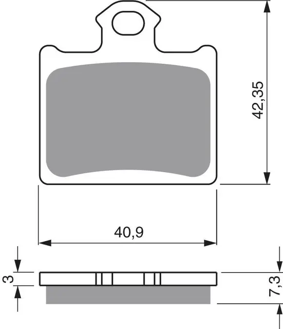 Goldfren Bremseklosser - Husqvarna/KTM CR65, SX85, 350 Freeride 