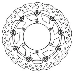 GoldFren ø320 SM B.Skive - GG/HU/HQ/KTM 320mm Foran, Oversize/SM, Bølgedesign 