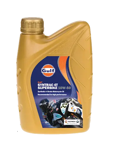 Gulf Syntrac 4T Superbike SAE 10W-50 Motorolje - 1 Liter