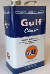 Gulf Classic 20W-50 Olje 5L Mineralolje for eldre bensinmotorer