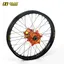 Haan Bakhjul 18x2,15 - KTM/Husaberg/HQ Sort Ring, Oransje Nav, 20mm Aksel