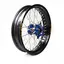 Haan Bakhjul 17x5,00- Yamaha Tenere/XTZ Sort Felg/Eiker, Bl&#229;tt Nav/Nippler