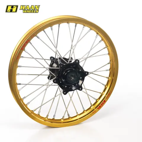 Haan Framhjul 21x1,85- Yamaha T&#233;n&#233;r&#233;/XTZ Gull Felgring/Svart Nav, Std.Eiker/Nippl