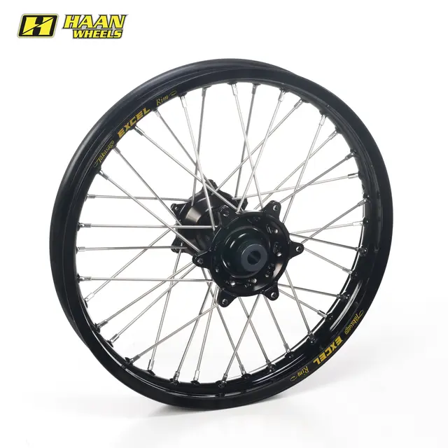 Haan Bakhjul 17x5.00 - GG/KTM/HU/HQ Sort Ring/Nav, 20mm Aksel 