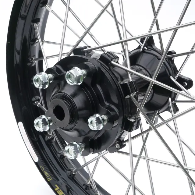 Haan Bakhjul 18x2,50 - GG/KTM/HU/HQ, RU Sort Ring/ Nav, Rykkutjevner 