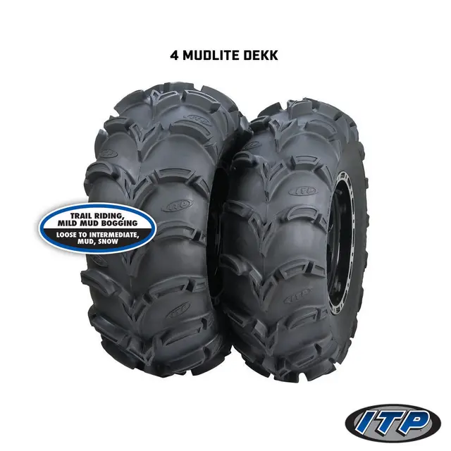 Hjulpakke 3 - Polaris 4x4 - 28"/14" ITP MudLite XL NHS, ITP SS212 