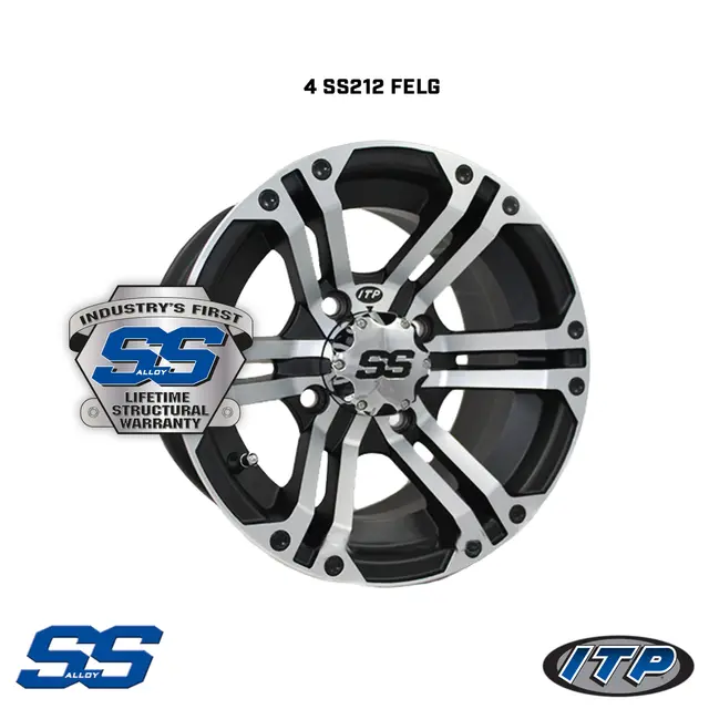 Hjulpakke 15 - Polaris 6x6 - 26"/14" ITP Terracross R/T, ITP SS212, ALUG14BX 