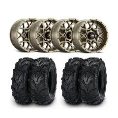 Hjulpakke 18 - Can-Am 4x4 - 27"/14" ITP Mud Lite 2 E4, ITP Hurricane Bronse
