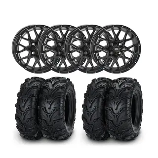 Hjulpakke 20 - Can-Am 4x4 ITP Mud Lite 2 E4, ITP Hurricane Sort