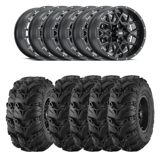 Hjulpakke 20 - Can-Am 6x6 - 14'' ITP Mud Lite 2 E4, ITP Hurricane Sort 