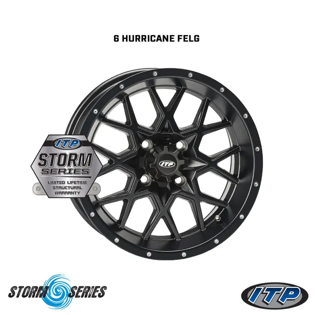 Hjulpakke 57 - Polaris 6x6 - 27"/12" Wanda VS3020 Storm E4, ITP Hurricane 