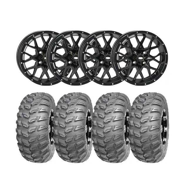 Hjulpakke 62 - Japanske 4x4 Wanda P3035 E4, ITP Hurricane - Sort 