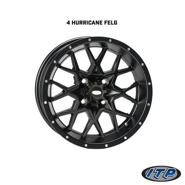 Hjulpakke 62 - Japanske 4x4 Wanda P3035 E4, ITP Hurricane - Sort 