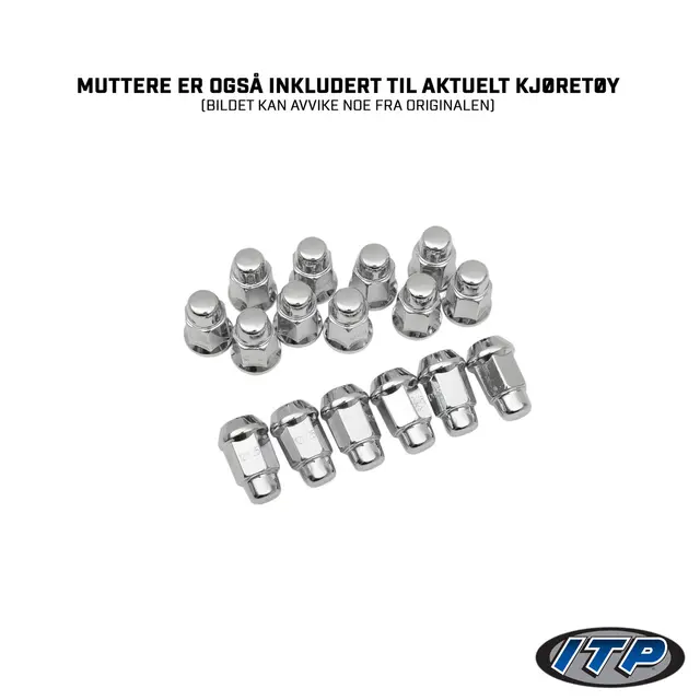 Hjulpakke 62 - Can-Am 4x4 Wanda P3035 E4, ITP Hurricane - Svart 