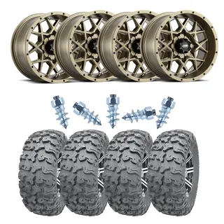 Pigghjulpakke 67 - Can-Am 4x4 Wanda P3036 E4, ITP Hurricane - Bronse