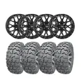 Hjulpakke 69 - Arctic Cat 4x4 - 28"/15'' Wanda P3036 E4, ITP Tornado - Sort