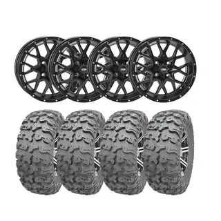 Pigghjulpakke 69 - AC 4x4 - 28&quot;/15&#39;&#39; Wanda P3036 E4, ITP Tornado - Sort