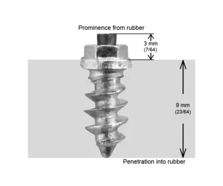 iGrip SS11 Skrupigg 12mm/3mm Skrupigg til ATV, Bil, MC, Sko mm.