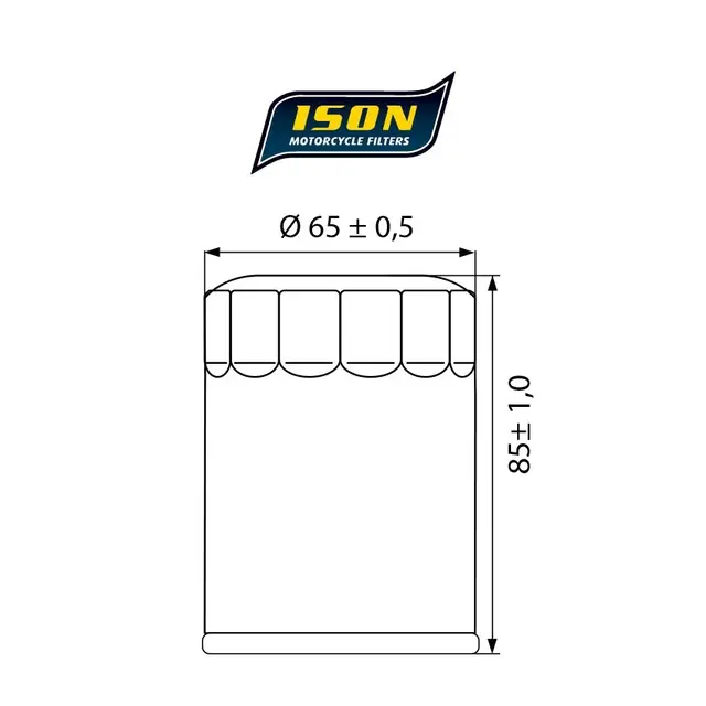 ISON 198 Oljefilter - Polaris/Victory 570,600,700,800,900,RZR,1633,1731 