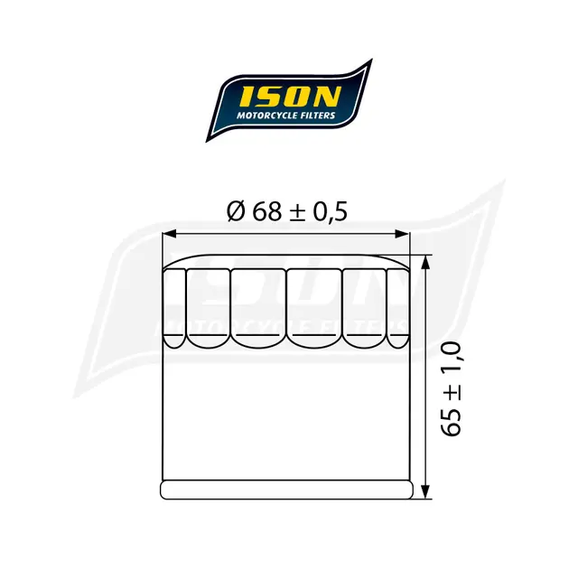 ISON 975 Oljefilter - Suzuki 650cc 
