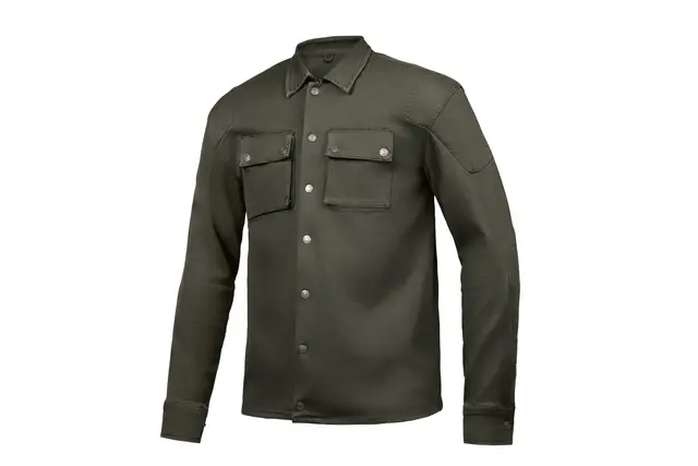 Ixon Settler Skjorte Khaki Urban kjøreskjorte stretch A-godkj.MC 