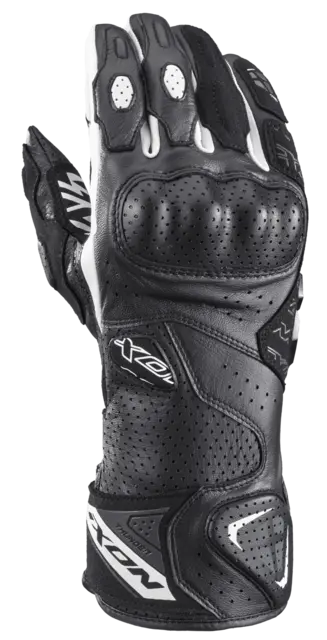Ixon Thunder Air hansker Sort/hvit Ventilert racing/sport hanske 