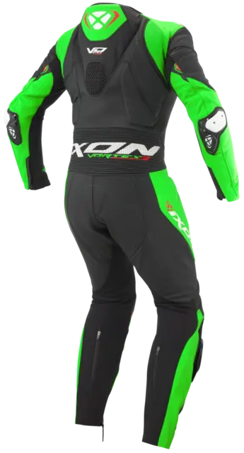 Ixon Vortex 3 Racing Sort/Grønn Racingdress ventilert Airbag ready 