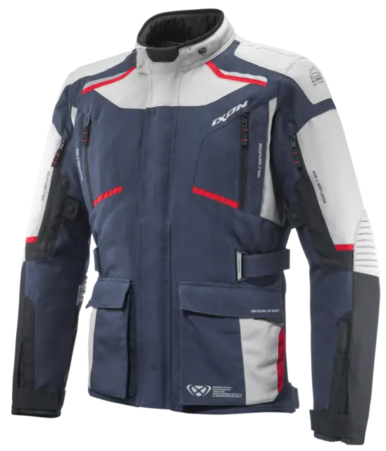 Ixon Midgard Touringjakke Grå/Navy Prisgunstig fresh touring model 
