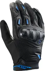 Ixon Rise Air2  hansker Sort/blå Komfort ventilert skinn/mesh kombo