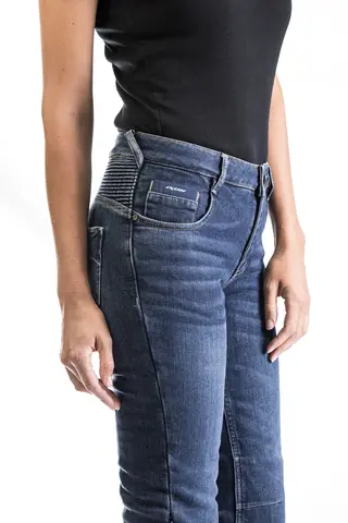 Ixon Cathelyn Kevlar Denim Blå 2 lags DuPont Kevlar Stretch Slim Fit