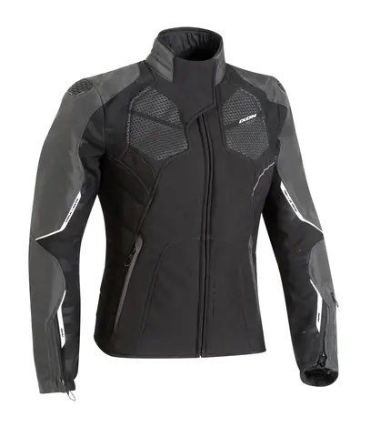 Ixon Cell jk Dame Sort/Antr/Hvit Slim passform Softshell Vanntett memb