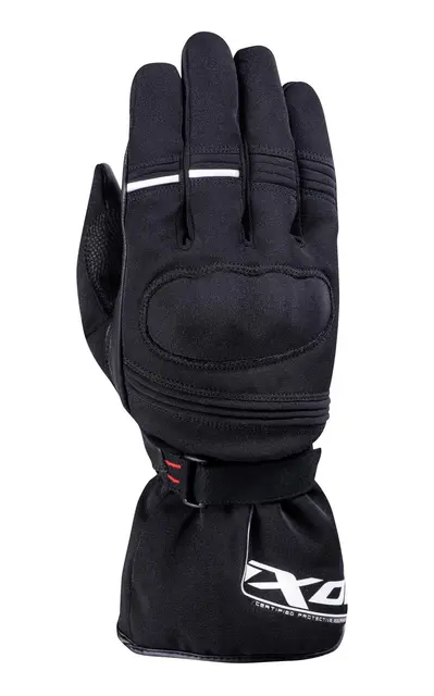 Ixon Pro Field hanske Sort/hvit Softshell, Thinsulate varm, geiteskinn 