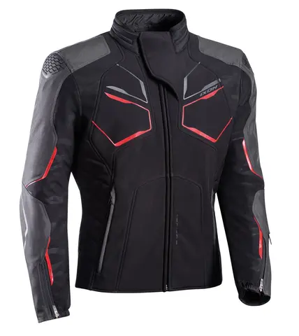 Ixon Cell Jakke Sort/rød Slim passform Softshell Vanntett memb