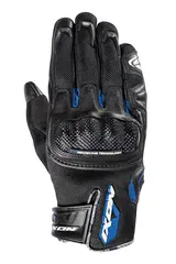 Ixon Rise Air hanske Sort/bl&#229; Kort sporty perforert mesh/geiteskinn