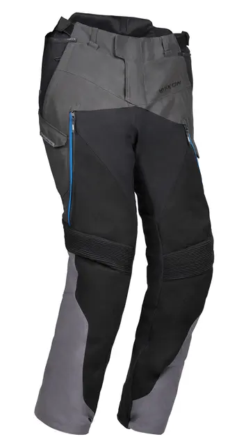 Ixon Eddas bukse Grå/sort/blå Adventure Vanntett X-Dry Z-liner 