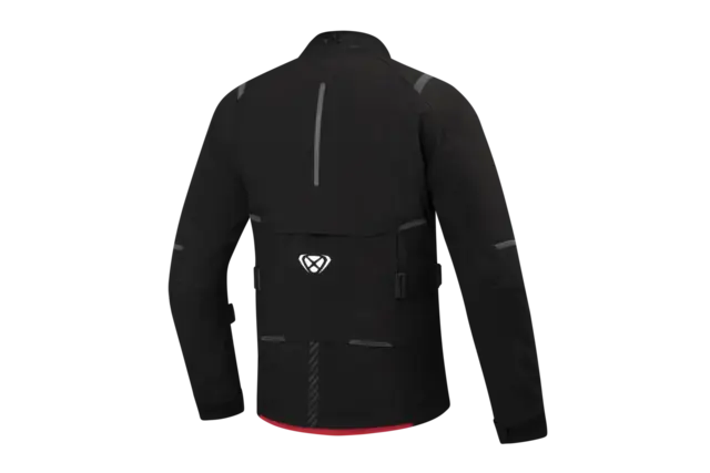 Ixon M-Skeid Adv.jakke Sort/rød XDRY 3L laminert Adventure Touring 
