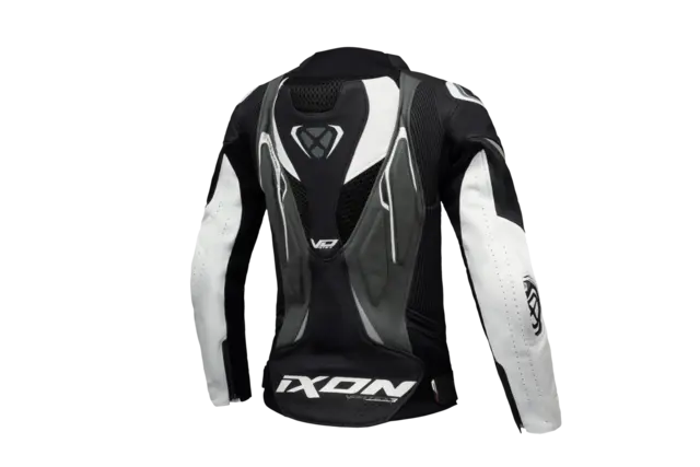 Ixon Vortex 3 jakke Dame Sort/hvit 2-delt racing skinndress 